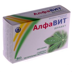 Алфавит диабет, таблетки 0.5 г 60 шт